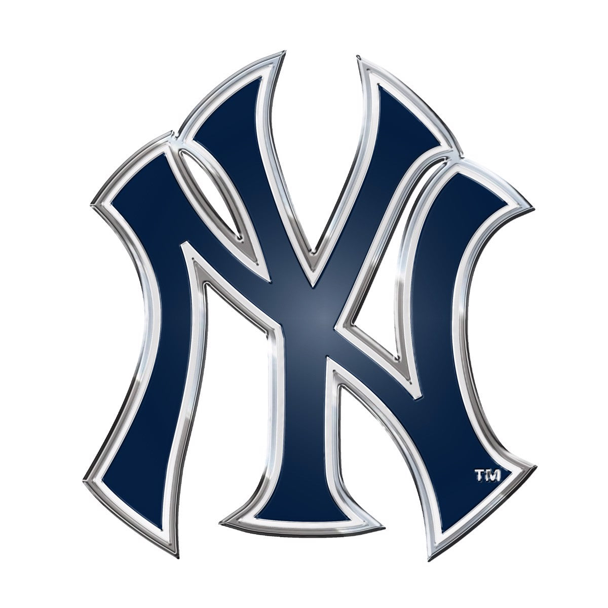 New York Yankees - Logo 3" x 3.2" Metal Auto Emblem