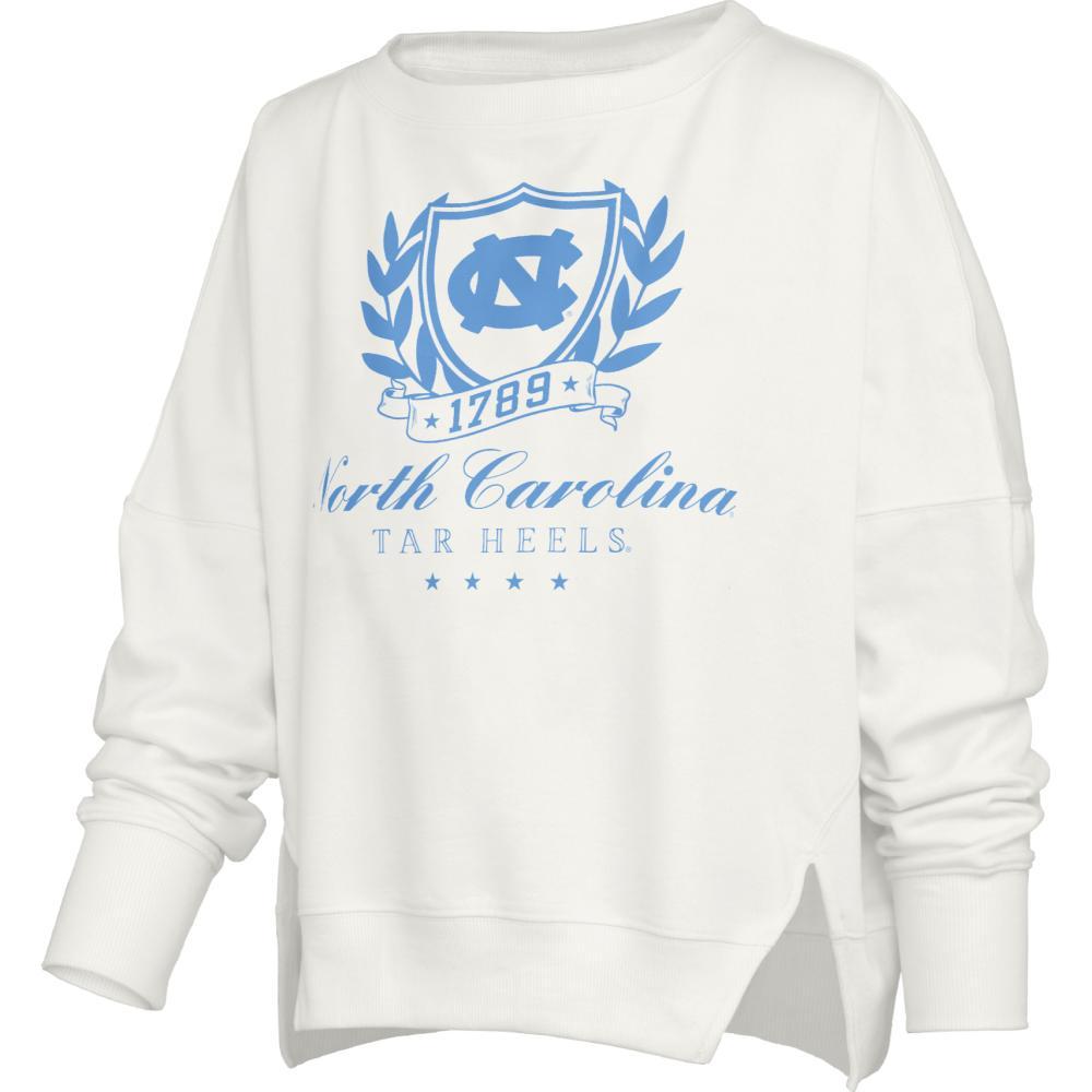 North Carolina Tar Heels "Field Day" - Split Bottom Oversized Fleece Long Sleeve