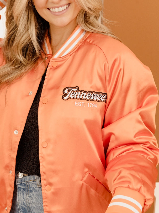 Tennessee Volunteers - NCAA Orange Embroidered Satin Jacket