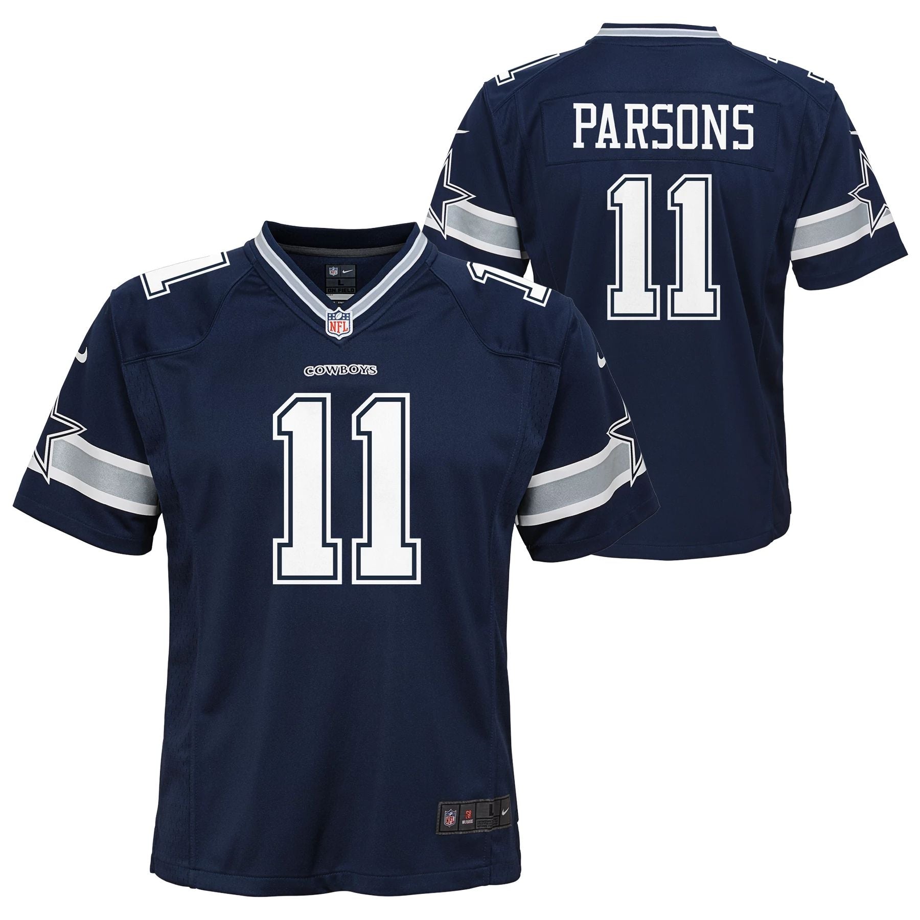 Dallas Cowboys - Parsons #11 Nike Navy Game Replica Youth Jersey