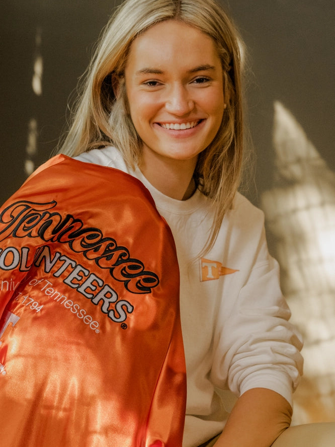 Tennessee Volunteers - NCAA Orange Embroidered Satin Jacket