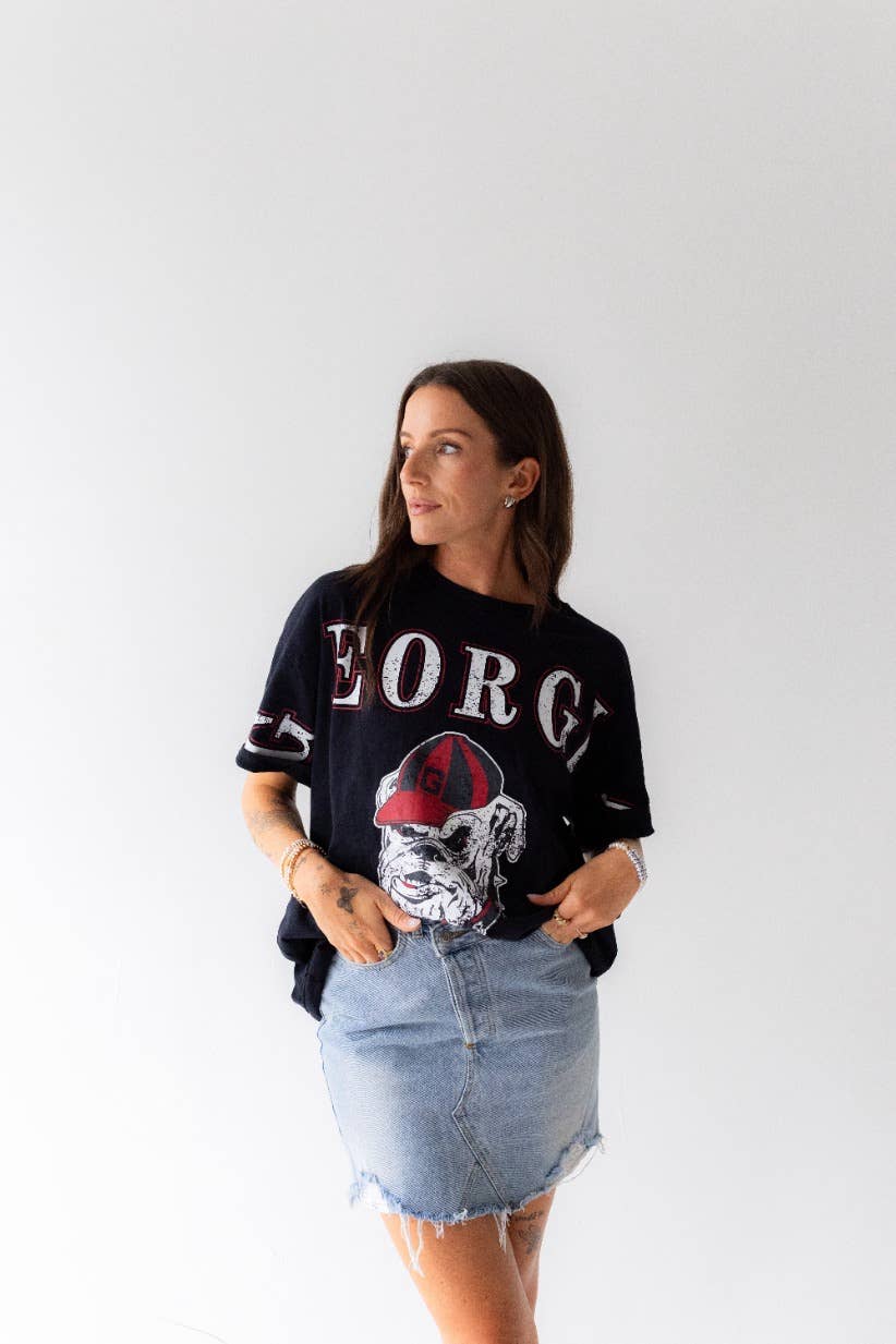 Georgia Bulldogs - Southern Split Oversized Band Tee