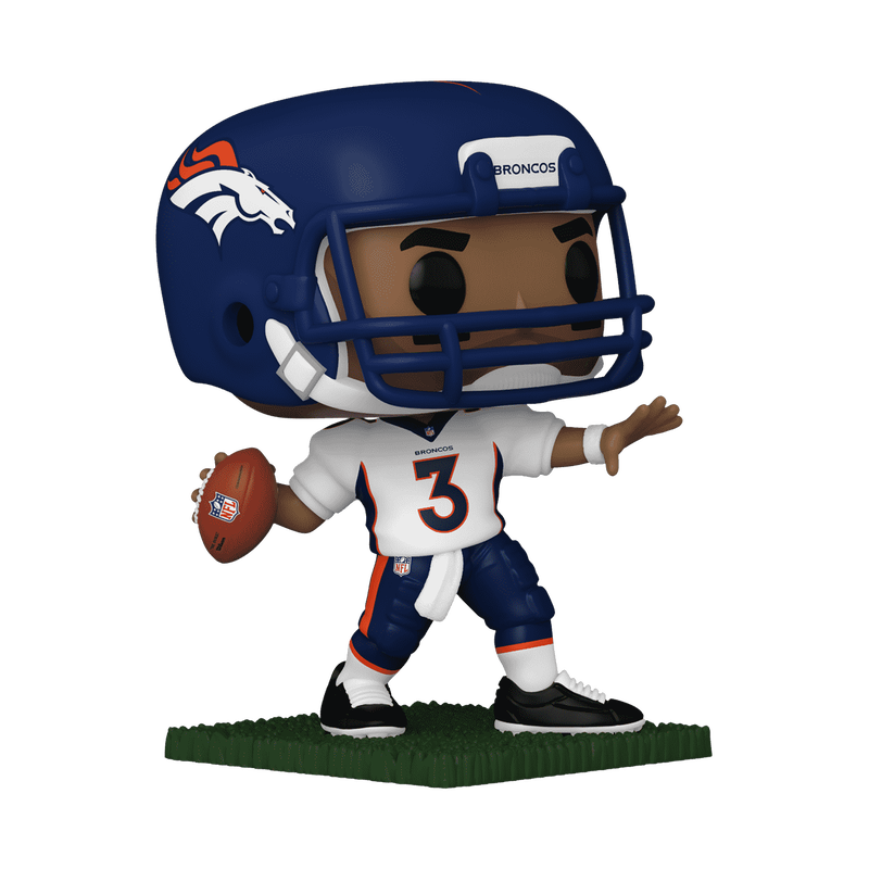 Funko POP! NFL: Denver Broncos - Russell Wilson Navy & Orange Uniform Vinyl Figure
