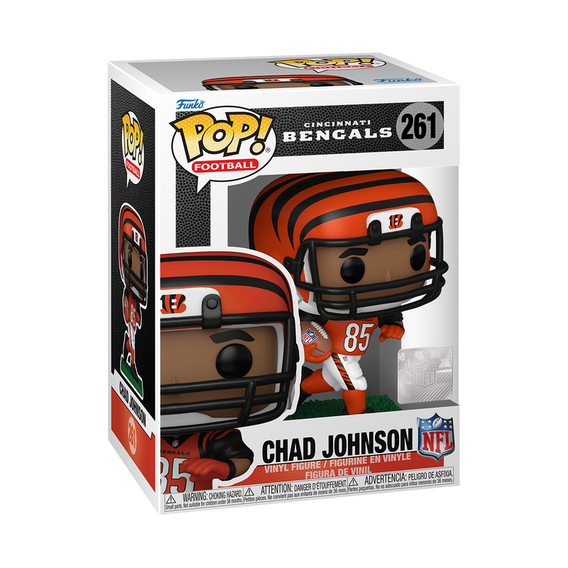 Funko POP! NFL: Cincinnati Bengals - Chad Johnson Orange & White Uniform Vinyl Figure