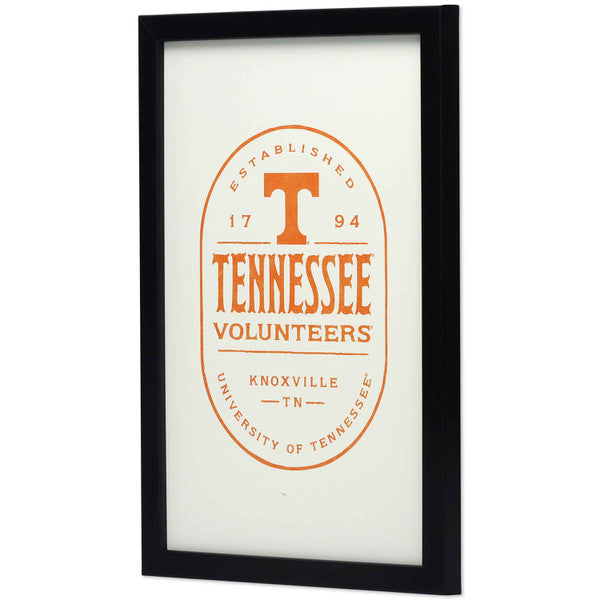 Tennessee Volunteers - University of Tennessee - Knoxville Badge Framed Wood Wall Decor