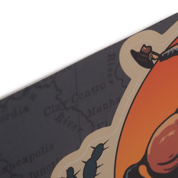 Open Road Brands: Cowboy & Western Skyline Landscape Adhesive Decal