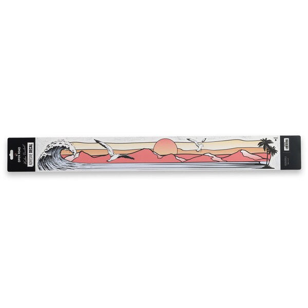 Open Road Brands: Seagull Oceanside Sunset Landscape Adhesive Decal