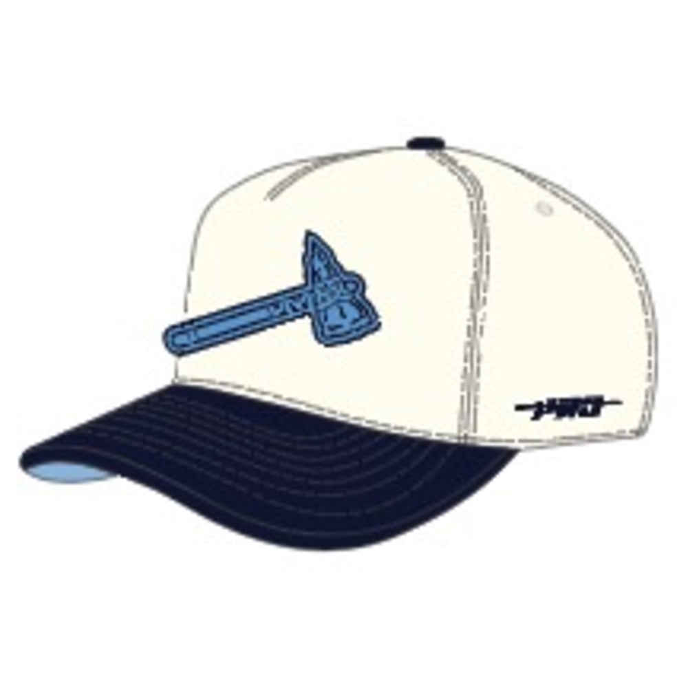 Atlanta Braves - MLB Blueberry 2Tone Logo Pinch Front Strapback Hat