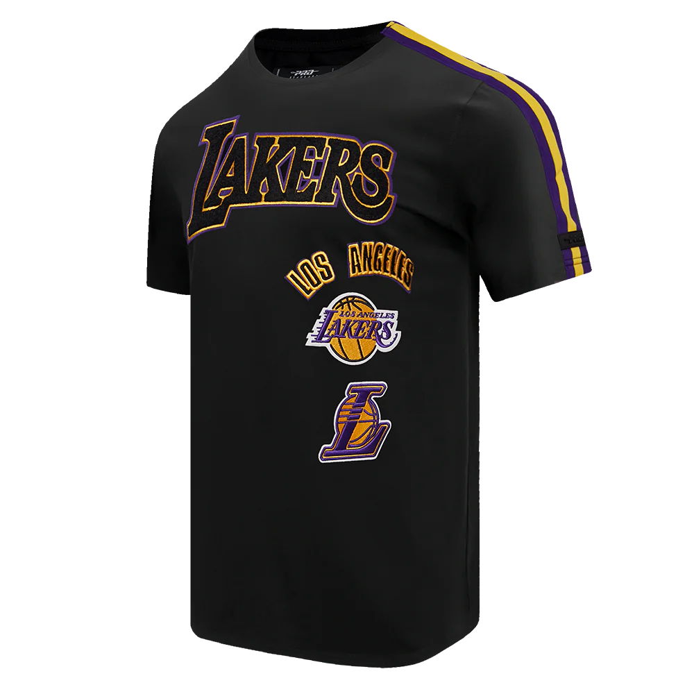Los Angeles Lakers - NBA Retro Classic Men's Striped T-Shirt