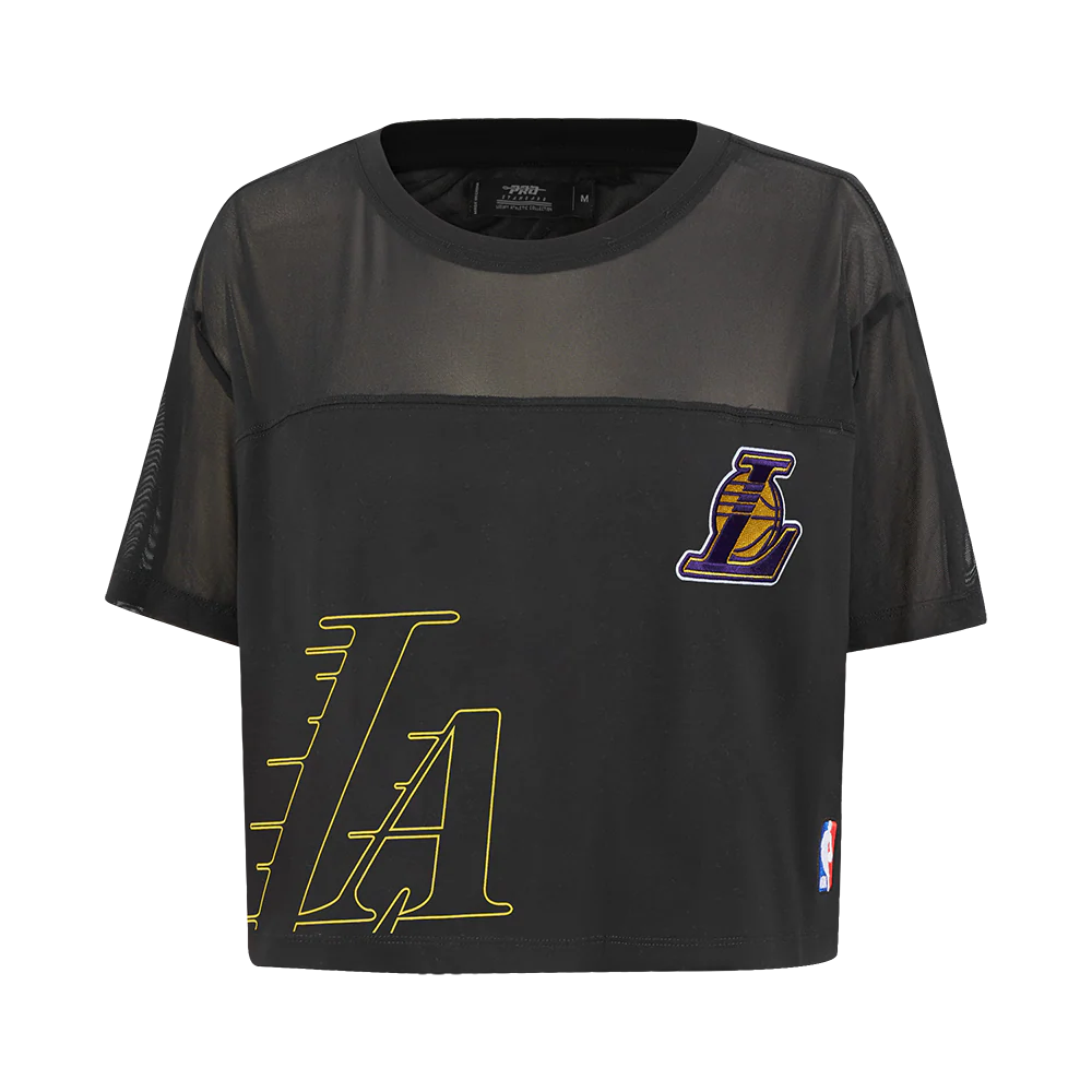 Los Angeles Lakers - NBA Sheer Influencer Women's Boxy Tee T-Shirt