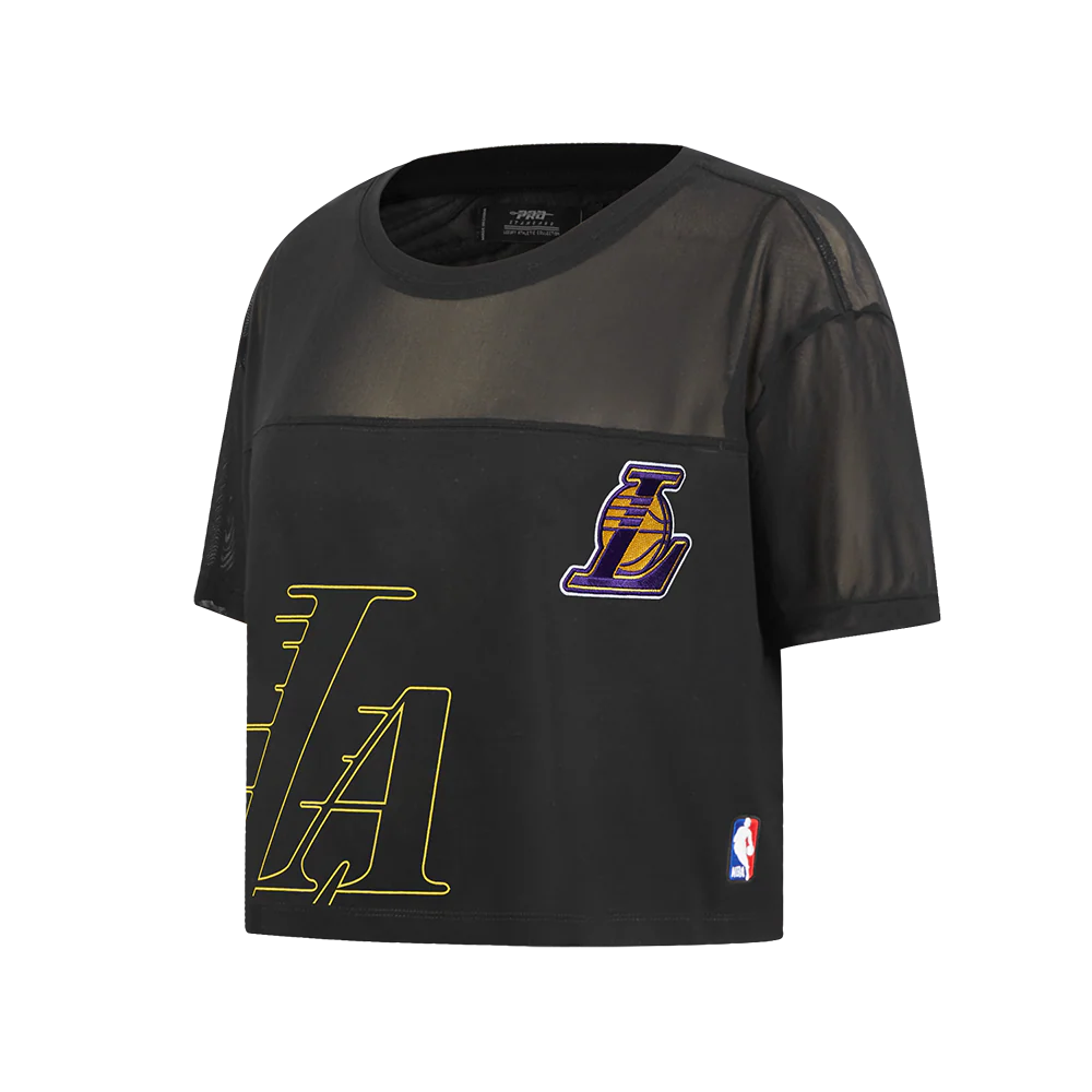 Los Angeles Lakers - NBA Sheer Influencer Women's Boxy Tee T-Shirt