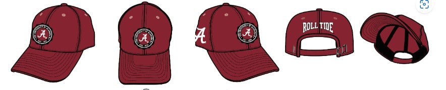 Alabama Crimson Tide - NCAA University Of Alabama Crest Emblem M Dad Hat