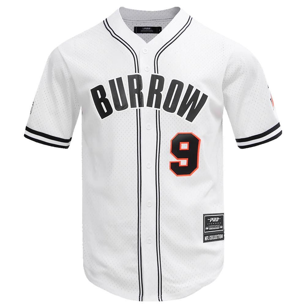 Cincinnati Bengals NFL - Joe Burrow #9 Mesh Bottom Down Men's Adult Shirt