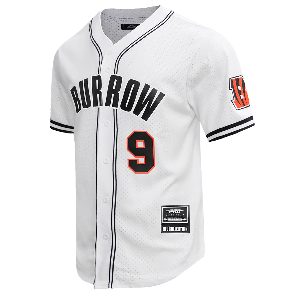 Cincinnati Bengals NFL - Joe Burrow #9 Mesh Bottom Down Men's Adult Shirt