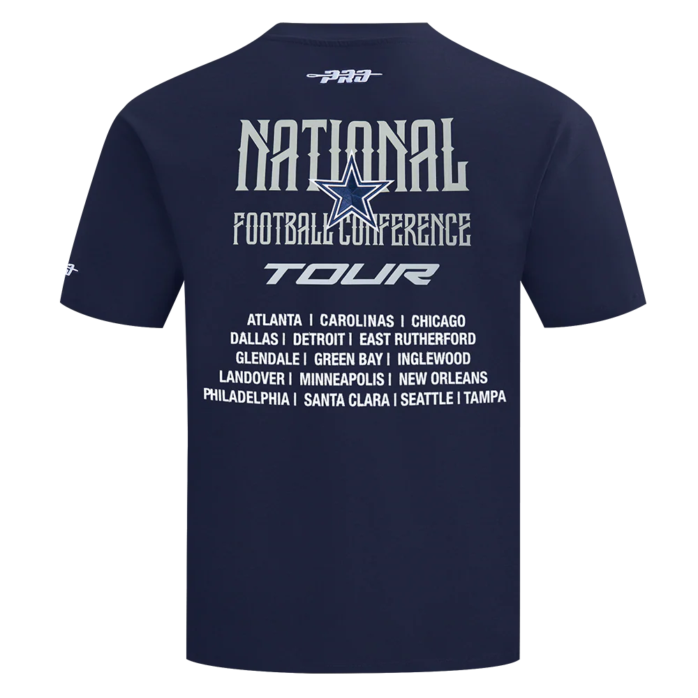 Dallas Cowboys - NFL City Tour 2.0 Men's Cotton Jersey Drop Shoulder T-shirt