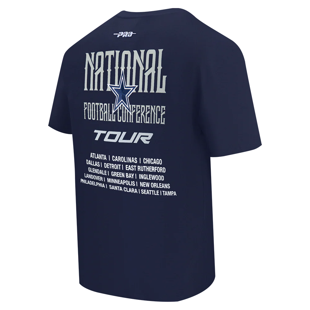 Dallas Cowboys - NFL City Tour 2.0 Men's Cotton Jersey Drop Shoulder T-shirt