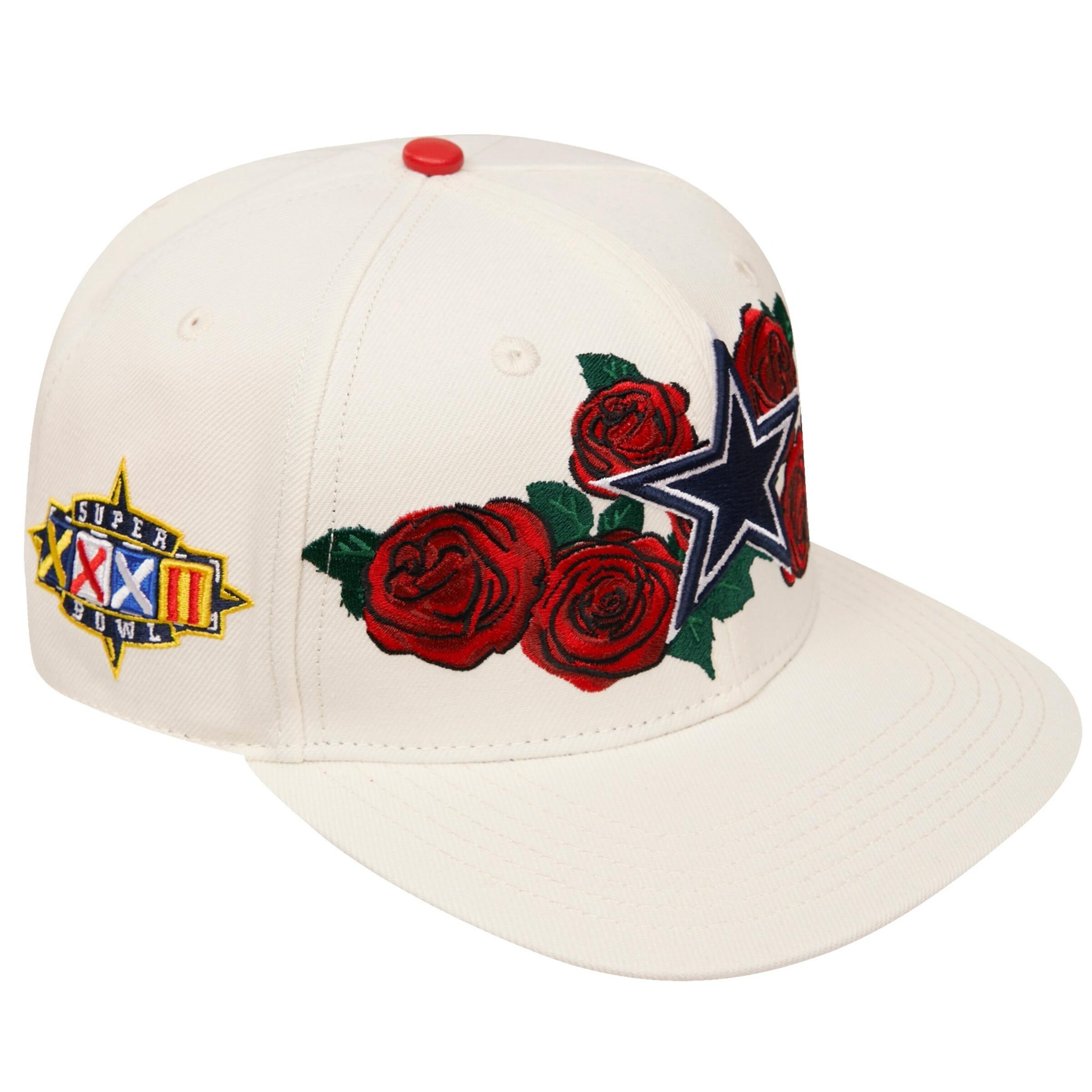 Dallas Cowboys - NFL Roses Wool Eggshell Snapback Hat