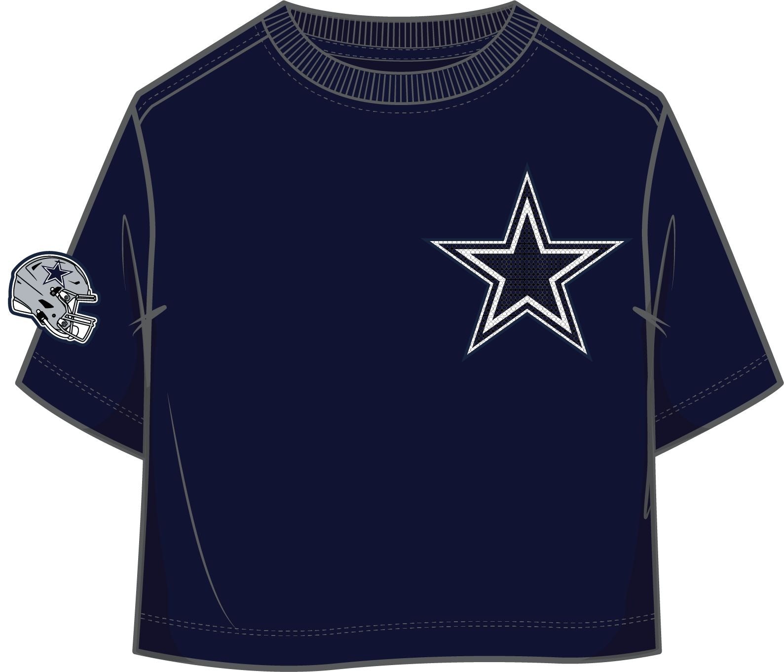 Dallas Cowboys - Jewels W SJ Women's Boxy Tee T-Shirt