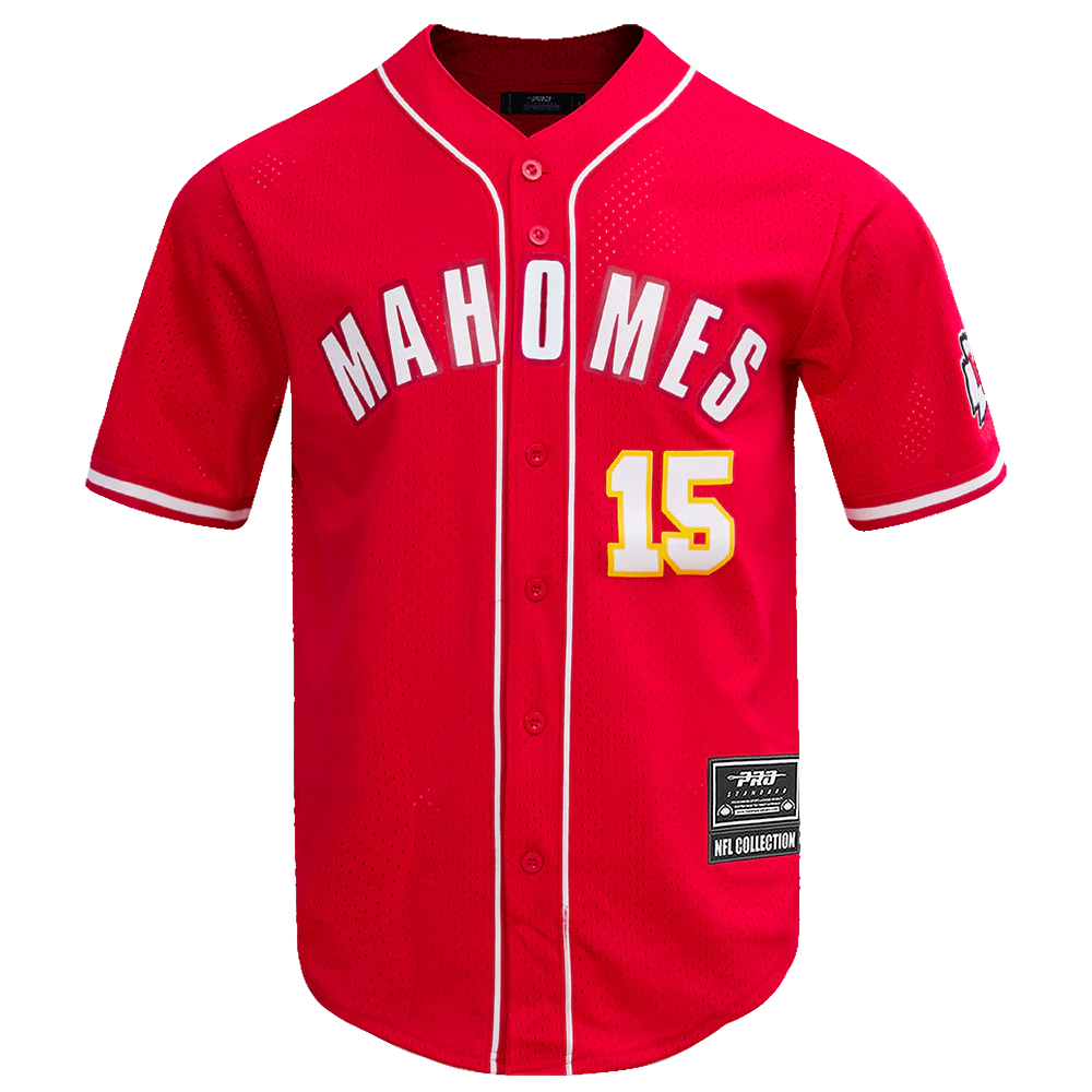 Kansas City Chiefs - NFL Patrick Mahomes #15 Mesh Bottom Down Men's Adult Shirt