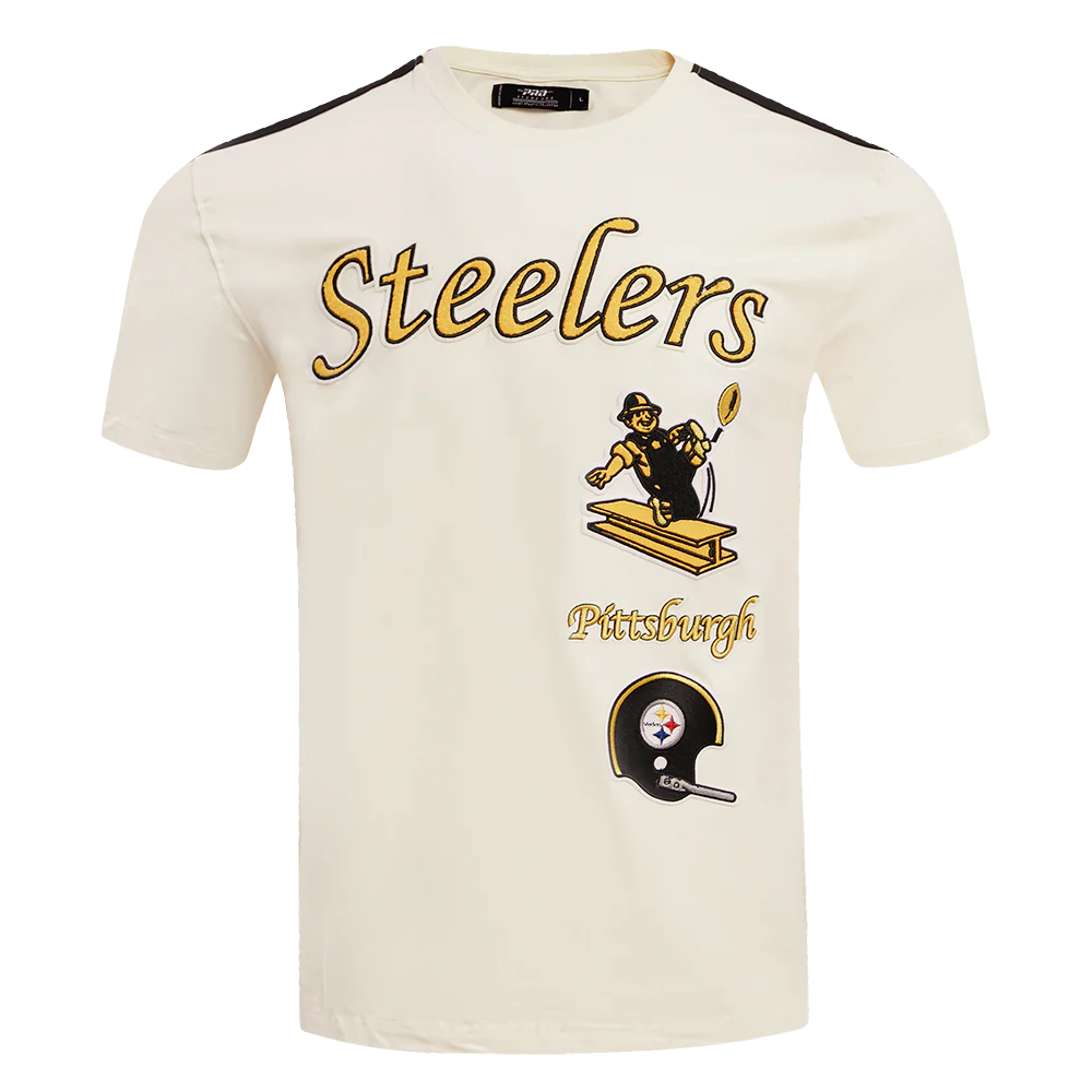 Pittsburgh Steelers NFL - Retro Classic Men's Stiped Adult T-shirt