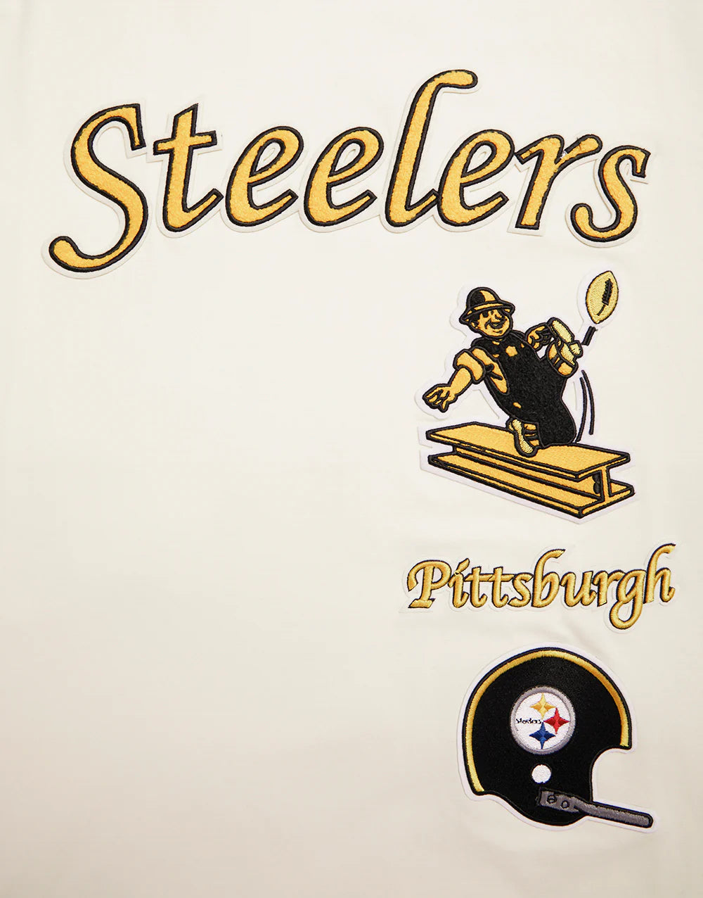 Pittsburgh Steelers NFL - Retro Classic Men's Stiped Adult T-shirt