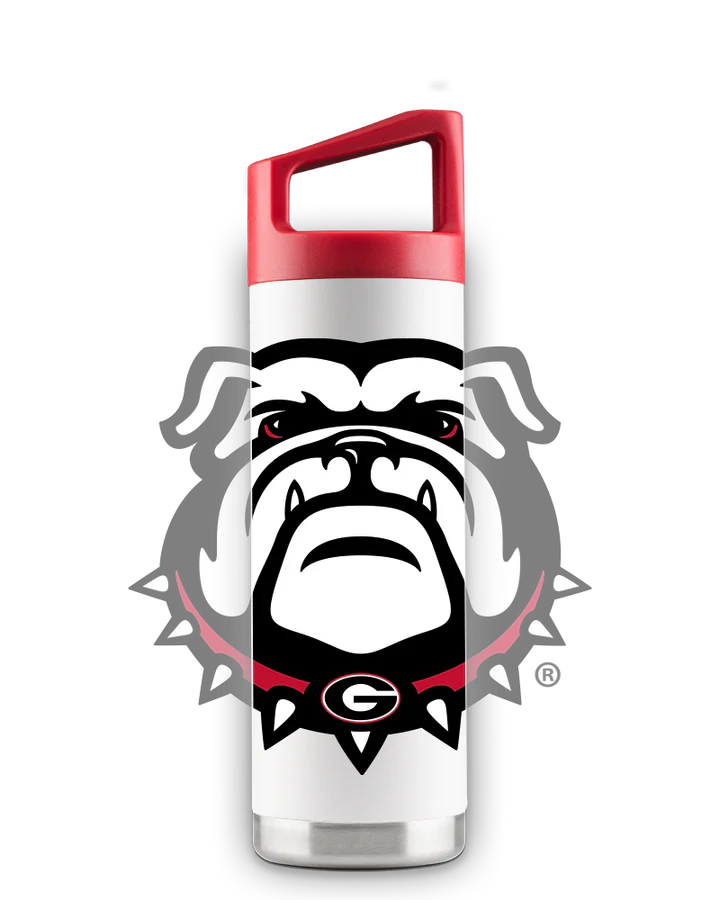 Georgia Bulldogs - White 16oz  "Mascot" Youth Stainless Steel Tumbler