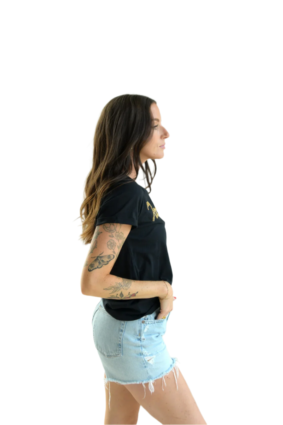 Tennessee Volunteers - NCAA Brodny Beaded Cuffed Tee T-shirt