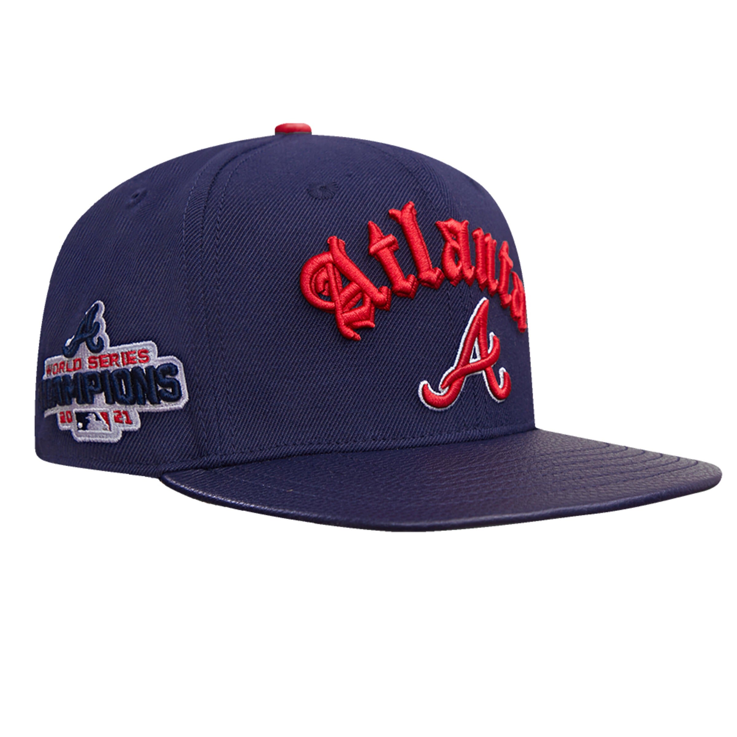 Atlanta Braves - MLB 2021 World Series Old English Snapback Hat
