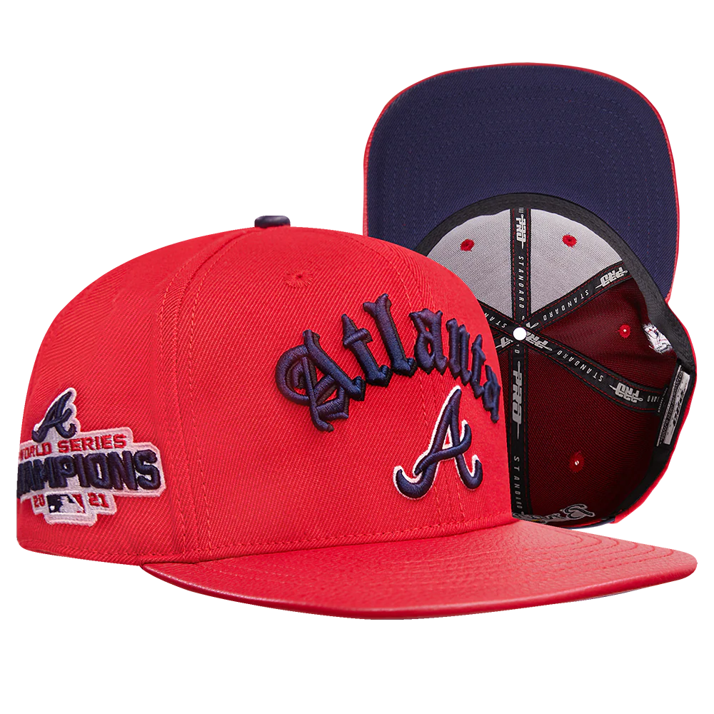 Atlanta Braves - MLB 2021 World Series Old English Snapback Hat