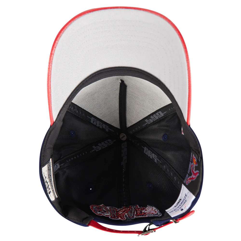 Atlanta Braves - MLB City Ransom Leather Pinch Front Strapback Hat