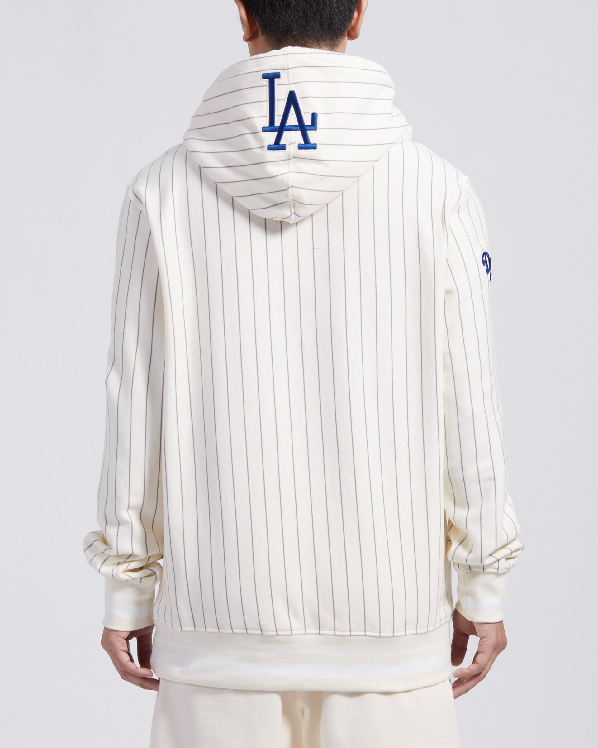 Los Angeles Dodgers - MLB Pinstripe Retro Classic Rib FLC Hoodie