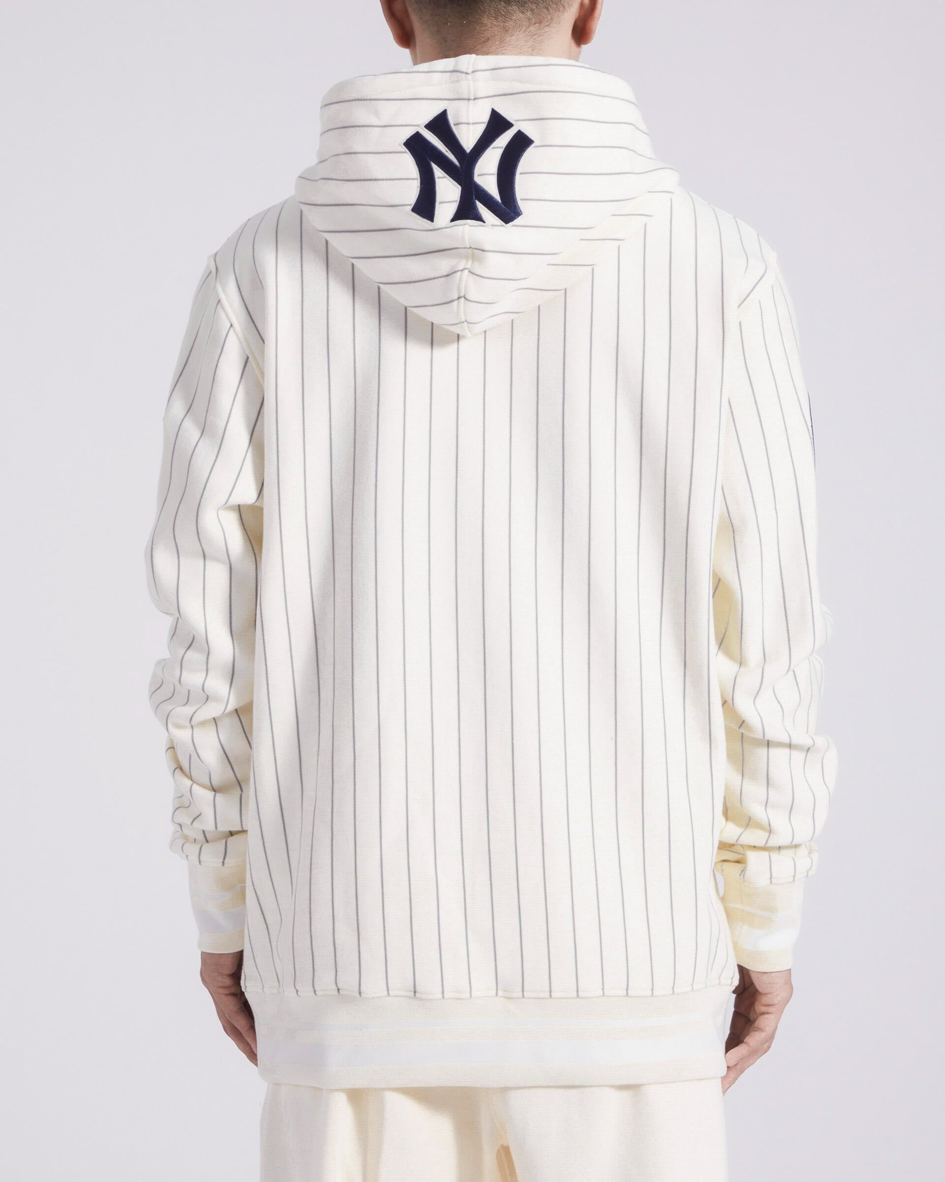 New York Yankees - MLB Pinstripe Retro Classic Rib FLC Hoodie