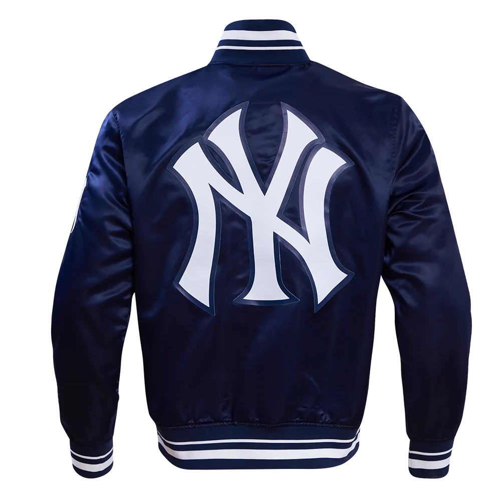 New York Yankees - MLB Script Tail Men's Rib Satin Jacket