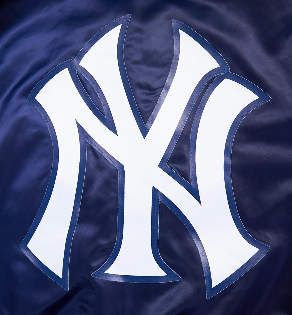 New York Yankees - MLB Script Tail Men's Rib Satin Jacket