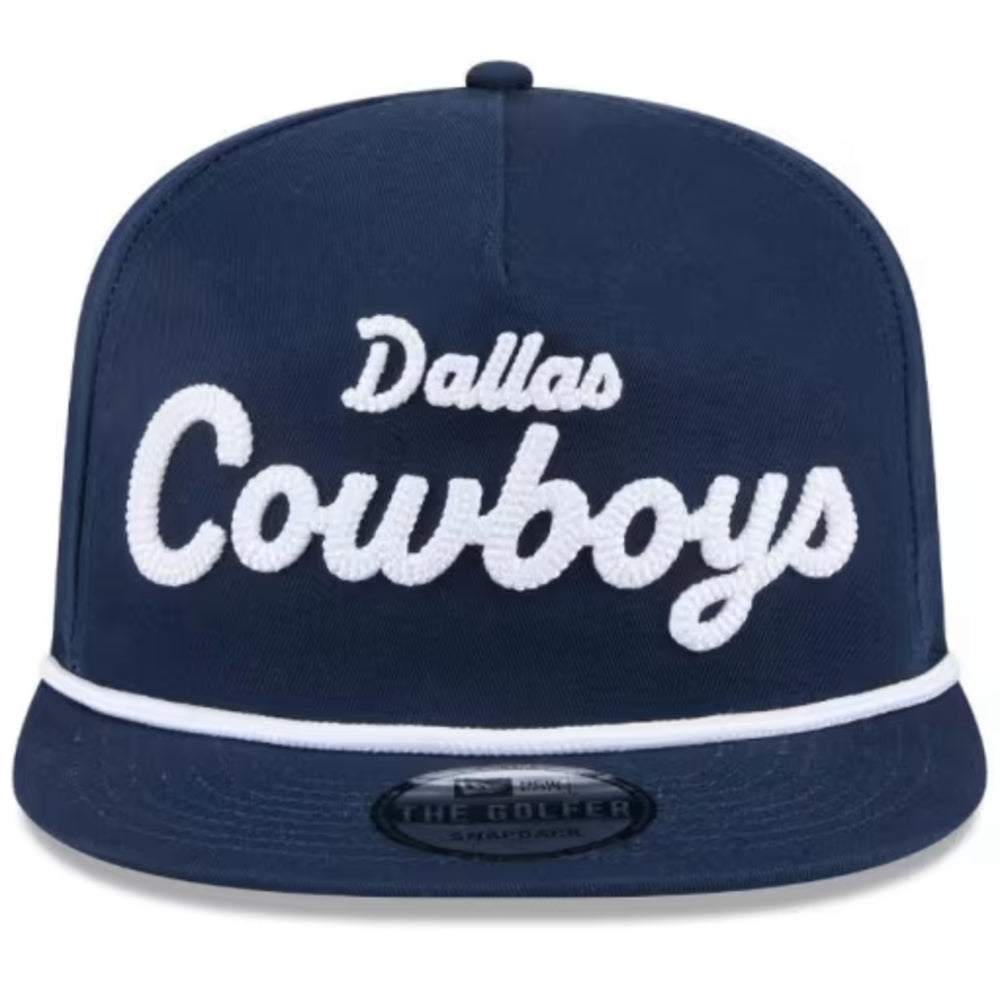 Dallas Cowboys - Golfer Team Text  Dalcow Adjustable Navy Hat