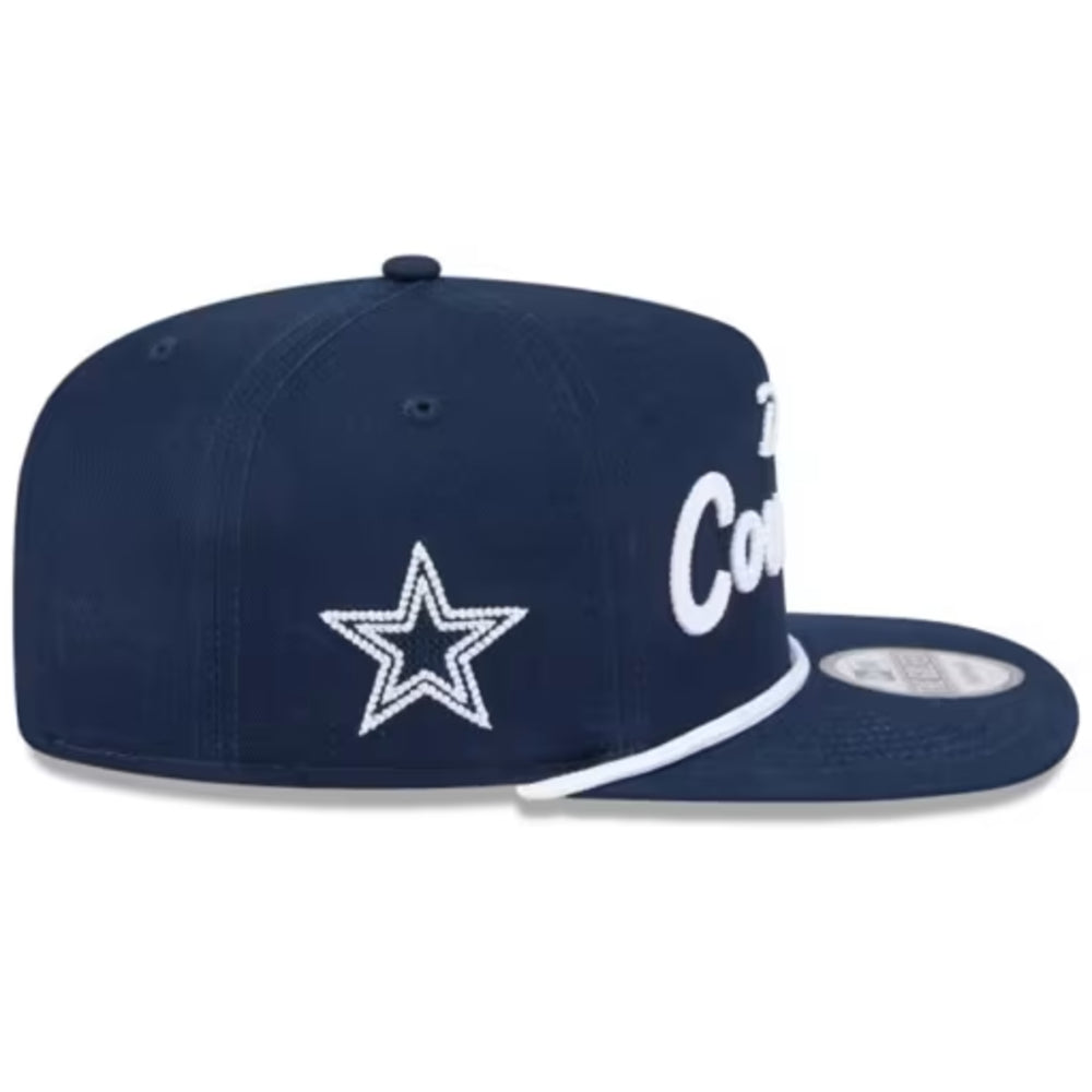 Dallas Cowboys - Golfer Team Text  Dalcow Adjustable Navy Hat