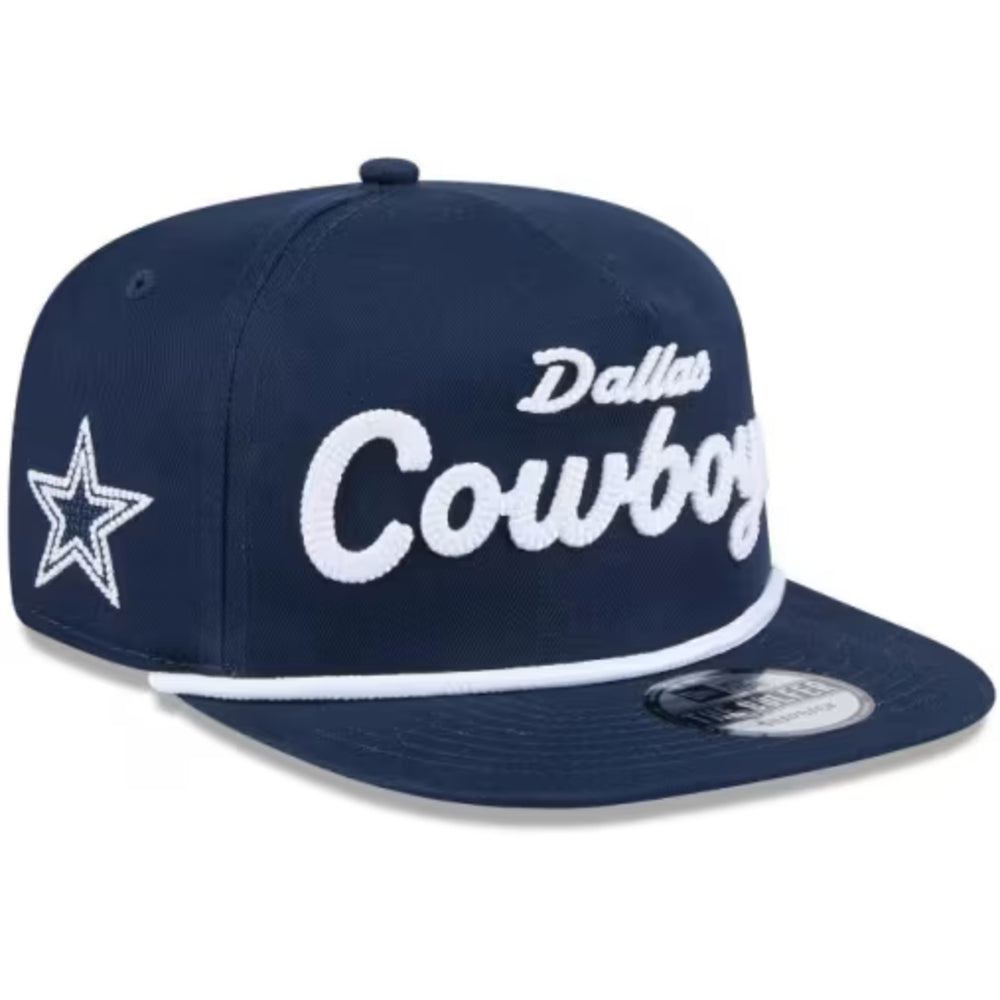 Dallas Cowboys - Golfer Team Text  Dalcow Adjustable Navy Hat