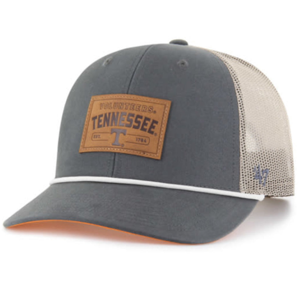 Tennessee Volunteers - Charcoal Trundle Rope Trucker 47 Brand Hat