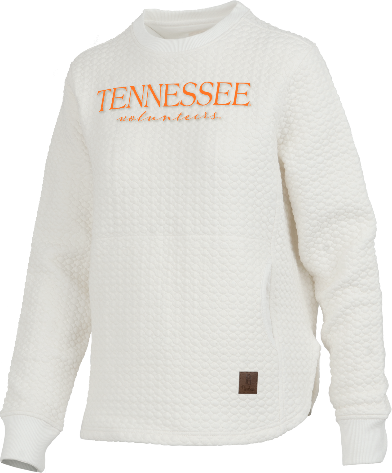 Tennessee Volunteers "Champagne" - Long-Sleeve Crew-Neck Cable-Knit Textured Fleece