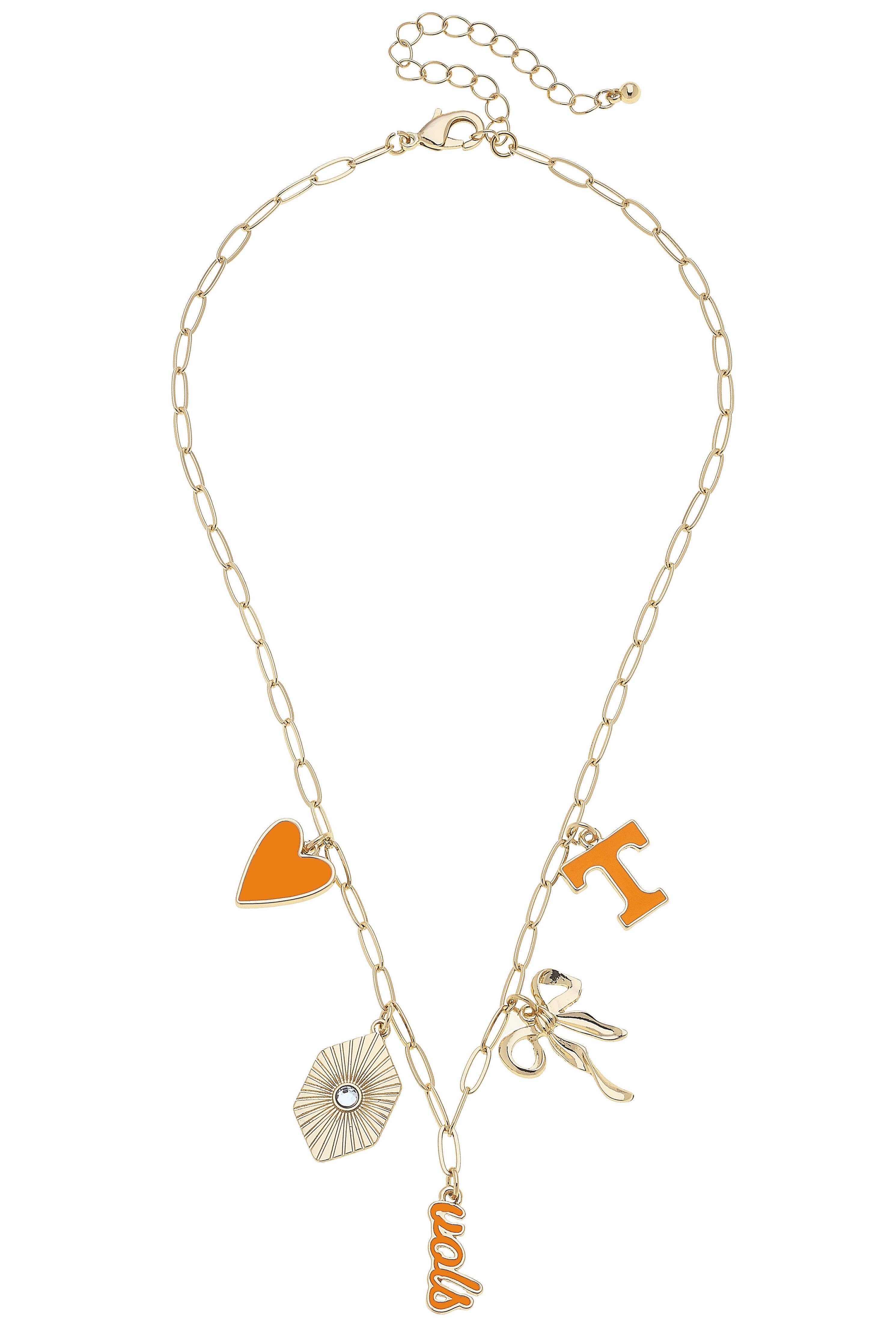 Tennessee Volunteers -Vols Paper Clip Charm Collector Necklace