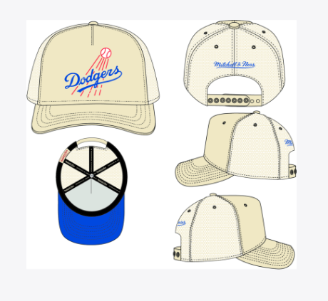 MLB Los Angeles Dodgers off White Evergreen TruckerPro Snapback Hat