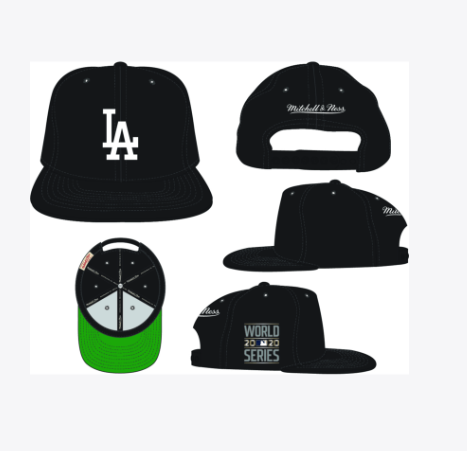 MLB Los Los Angeles Dodgers 2020 World Series Top Spot Snapback Hat