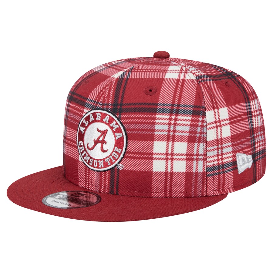 Alabama Crimson Tide - 9Fifty Plaid Snapback Hat, New Era
