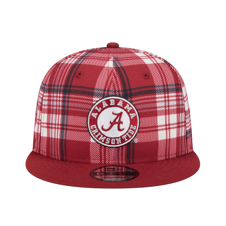 Alabama Crimson Tide - 9Fifty Plaid Snapback Hat, New Era