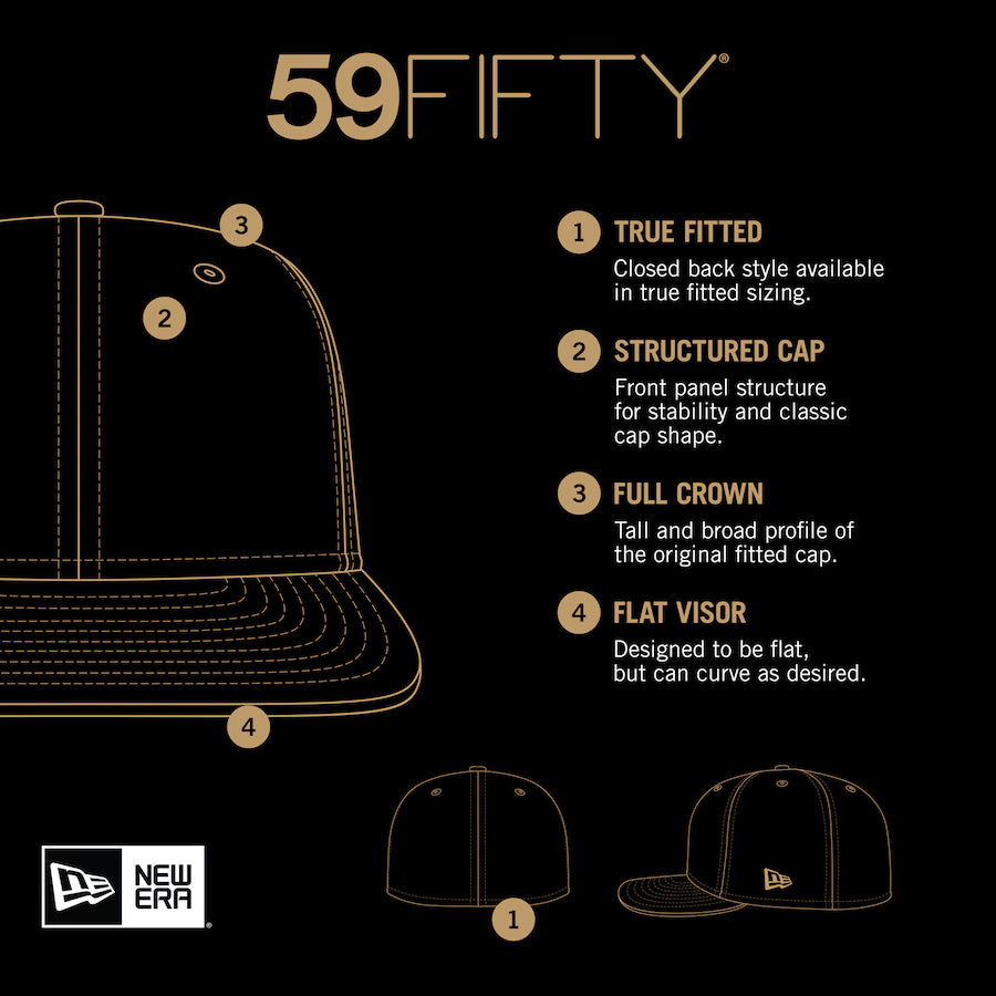 Atlanta Braves - 59Fifty Navy Overlap Hat, New Era