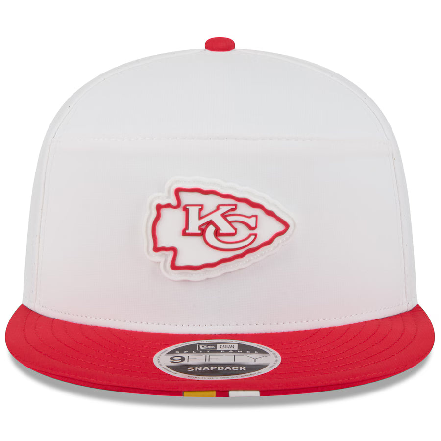 Kansas City Chiefs - 9Fifty 2025 Training Split Panel Snapback Hat, New Era