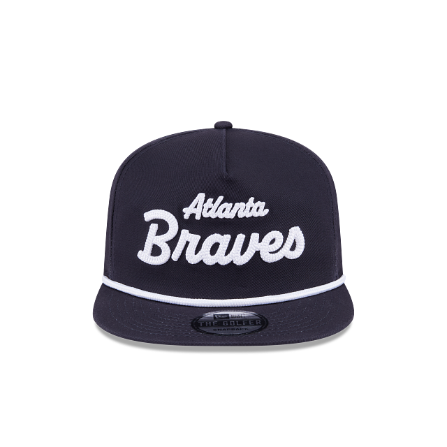 Atlanta Braves - Golfer Team Text Snapback Hat, New Era