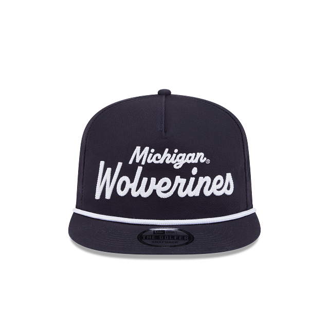 Michigan Wolverines - Golfer Team Text Snapback Hat, New Era