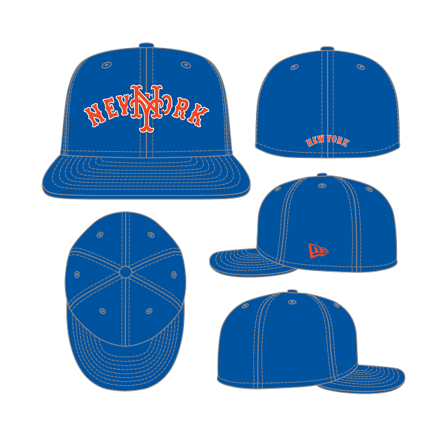 New York Mets - MLB 59Fifty Overlap Snapback Hat, New Era