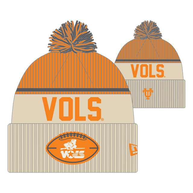 Tennessee Volunteers - 24 COLFBVLT Hat with Pom, New Era